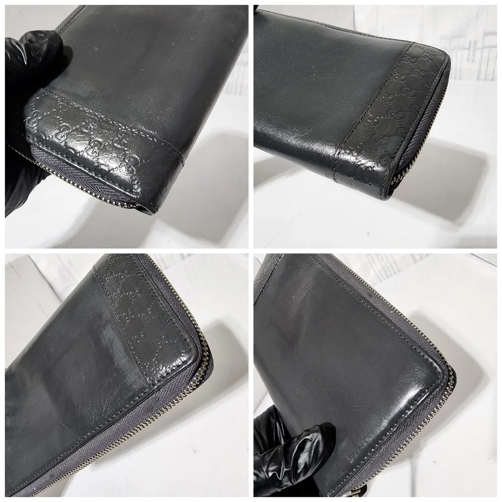Gucci GG Signature Leather Continental Wallet Grey - Picture 9 of 12